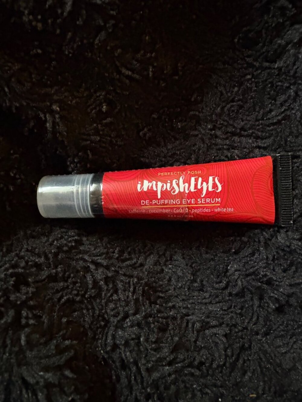Impish Eyes De-Puffing Eye Serum Caffeine Cucumber CoQ10 Peptides Perfectly Posh